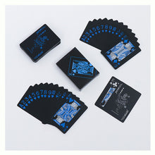 Load image into Gallery viewer, Black Plastic Magic Playing Cards