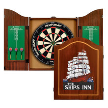 Load image into Gallery viewer, 18 Inch Professional Dartboard and MDF Cabinet